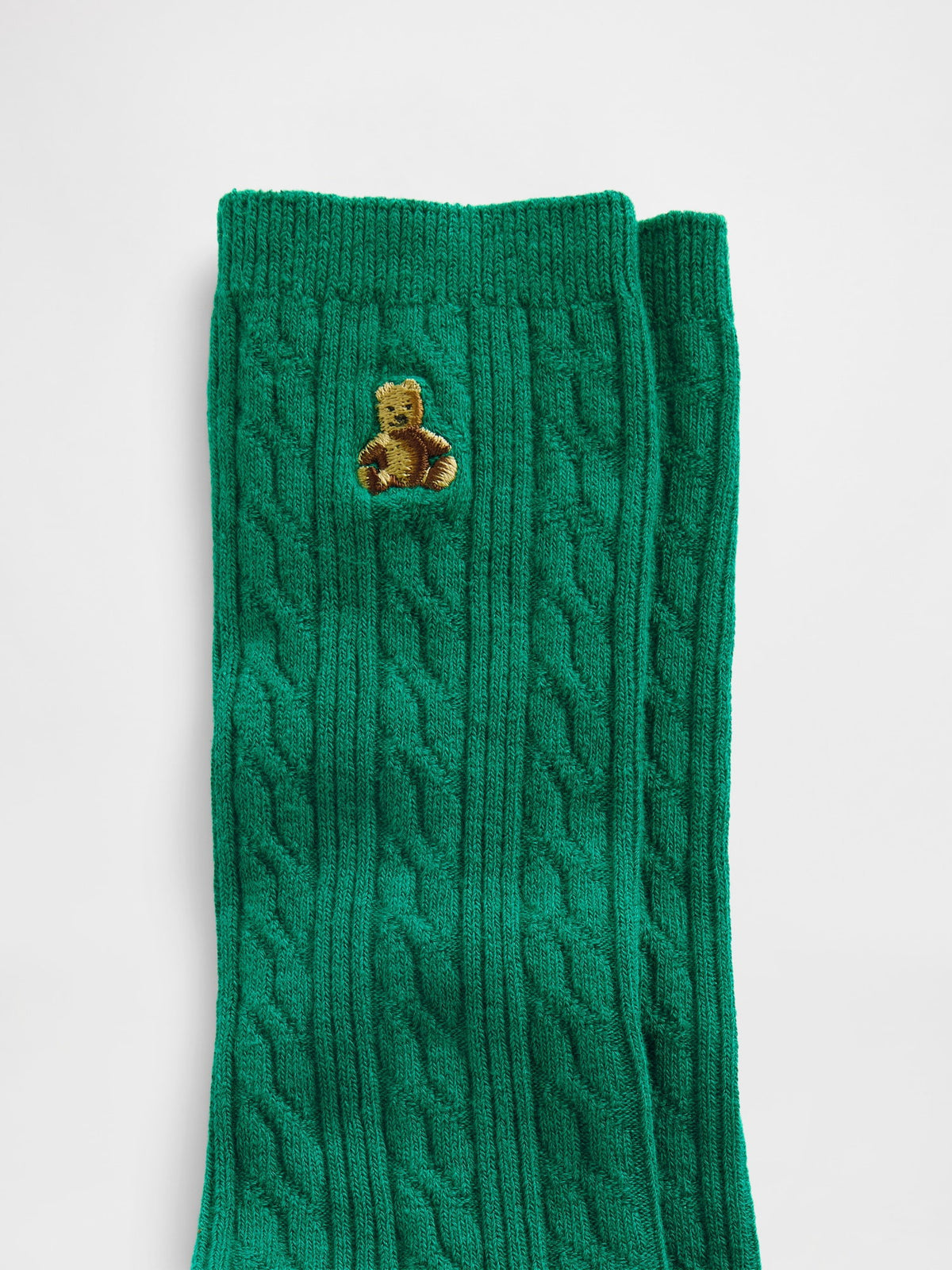 Yeşil Brannan Bear Cable-knit Crew Çorap