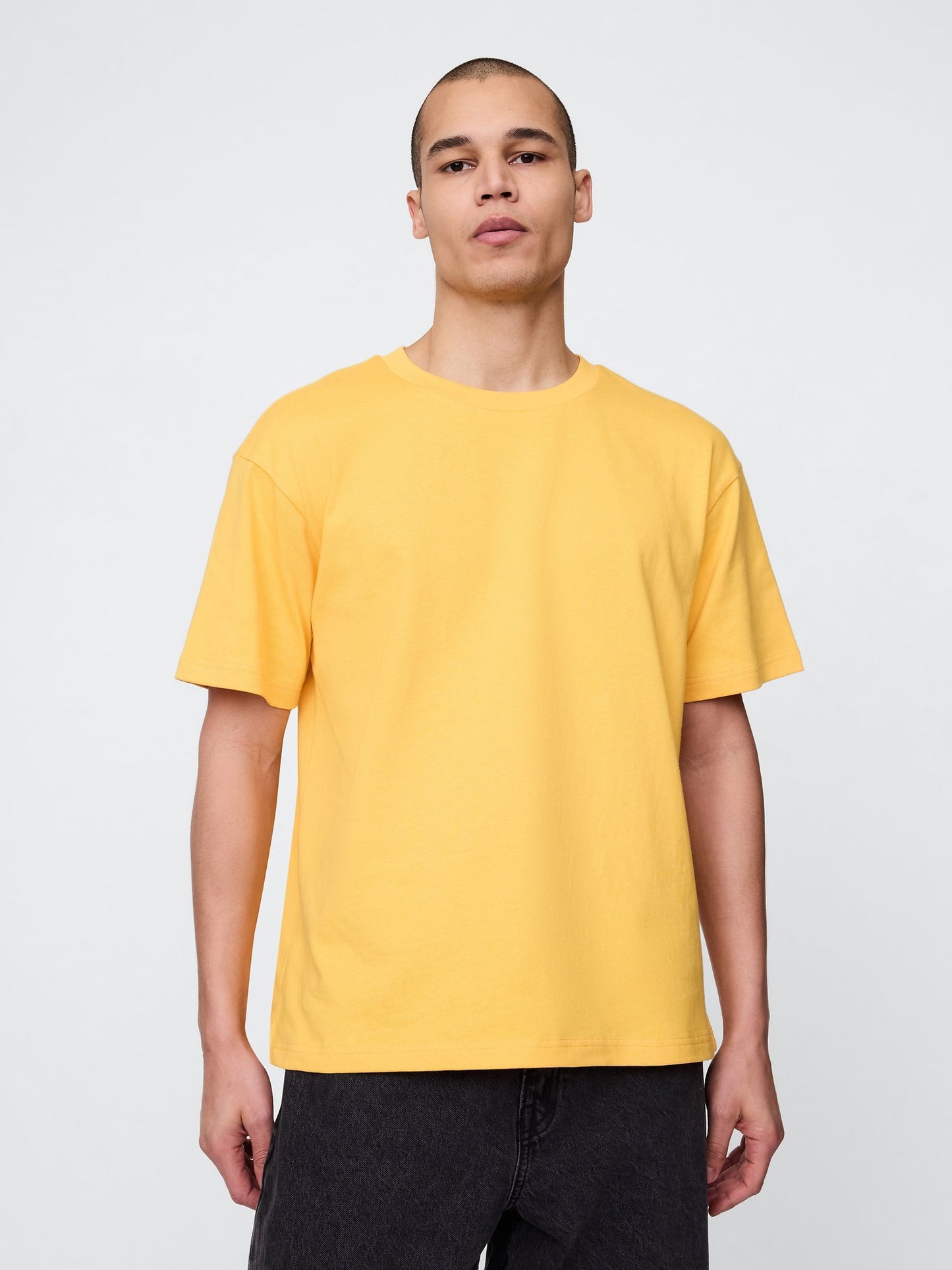 Sarı Gap Logo Oversize T-shirt