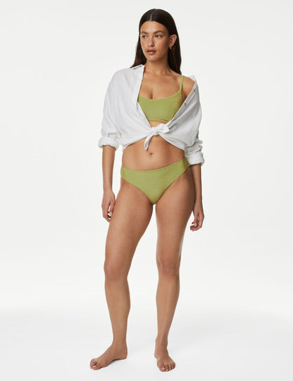 Sim Detaylı Yüksek Bel Bikini Altı