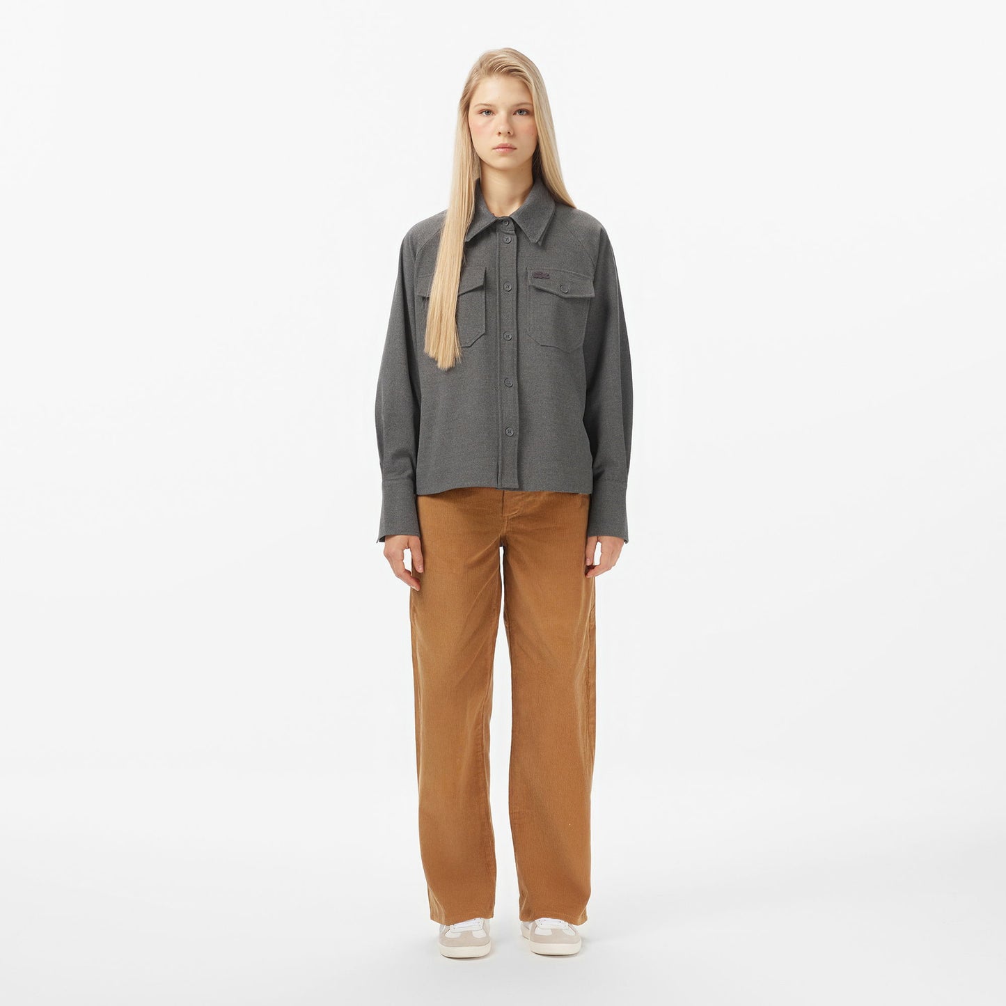 Lacoste Kadın Wide Leg Kahverengi Pantolon