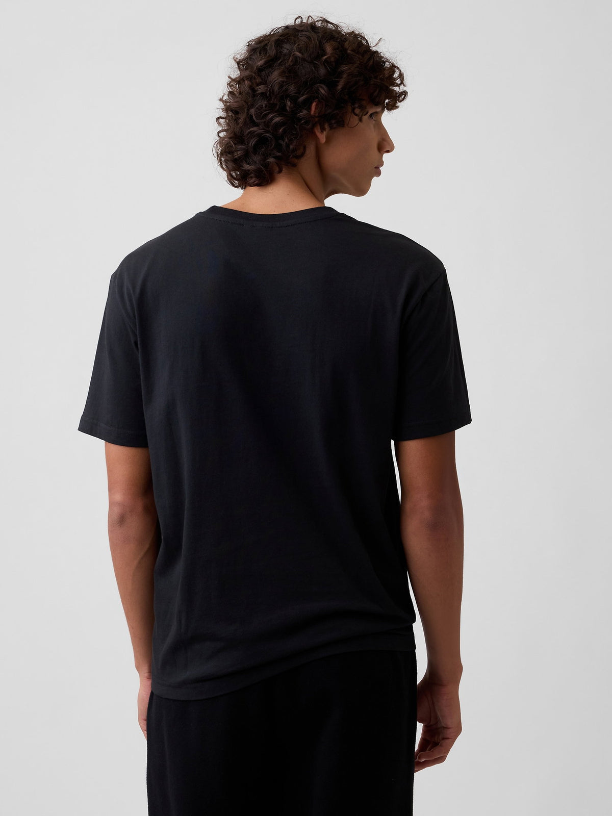 Siyah Peanuts Everyday Soft Relaxed Gap Logo T-shirt