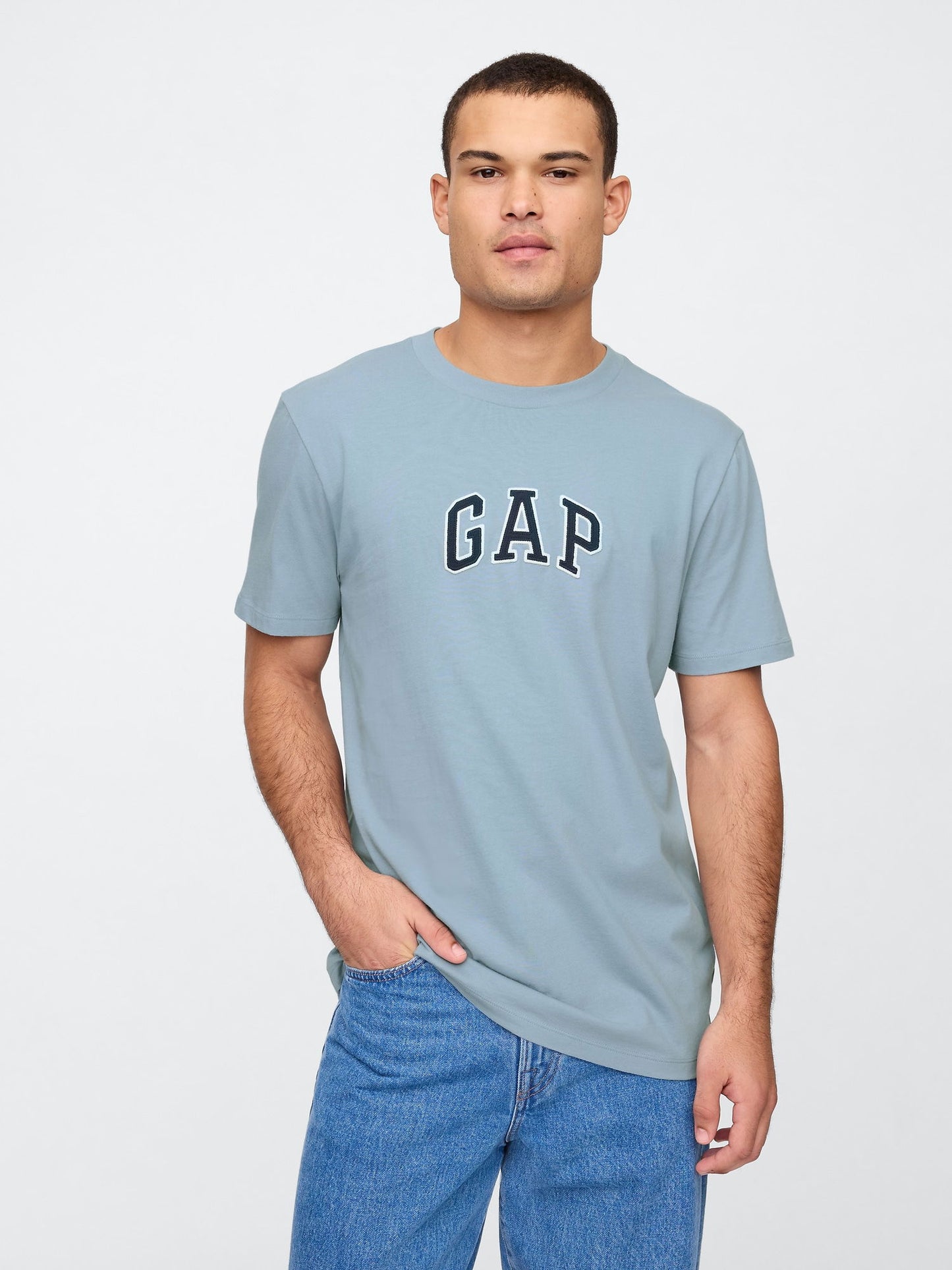 Açık Mavi Gap Logo T-Shirt