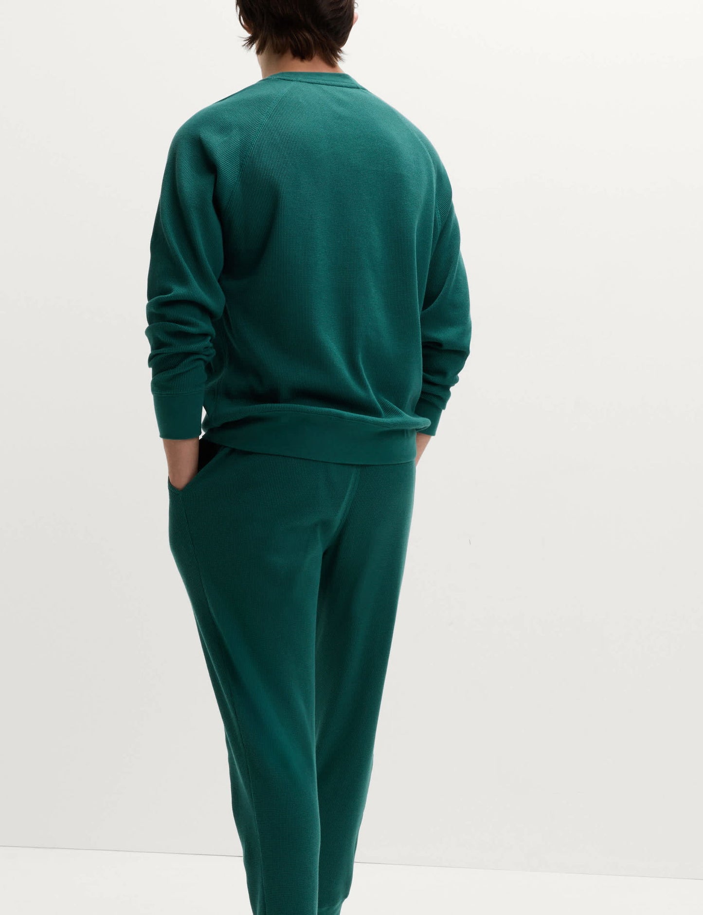 Saf Pamuklu Waffle Pijama Altı