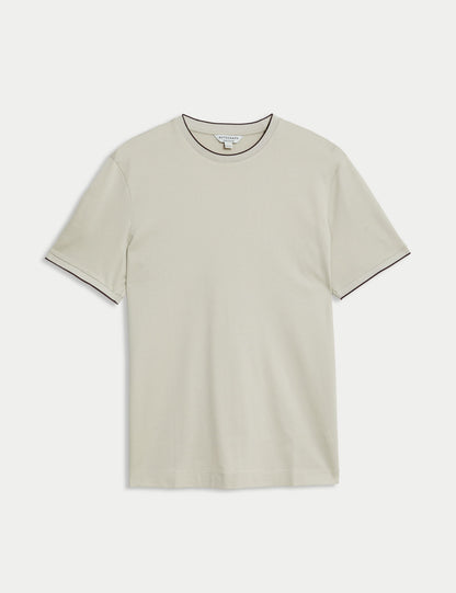 Saf Pamuklu Kısa Kollu T-shirt