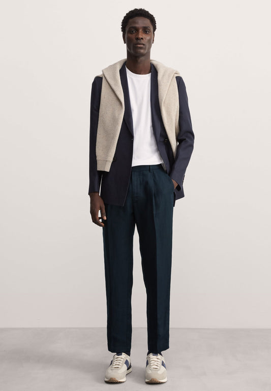 Tapered Fit Keten Pantolon