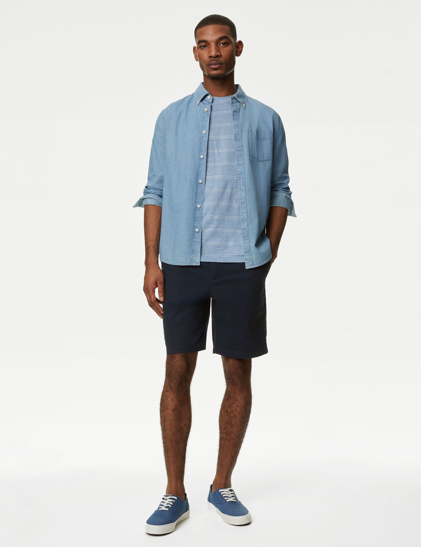Regular Fit 3/4 Leg Şort