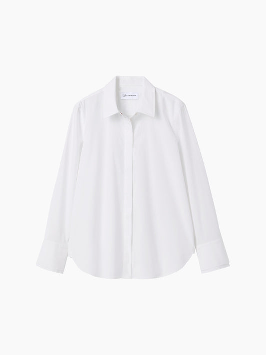 Beyaz Gap × Victoria Beckham Relaxed Poplin Gömlek