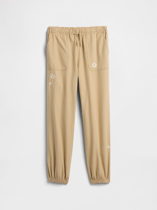 Açık Kahverengi Pull-on Twill Utility Jogger Pantolon