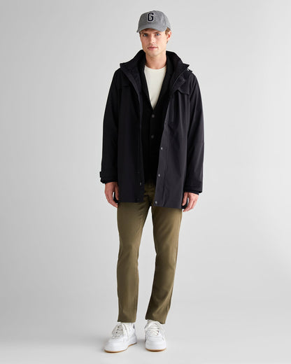 Gant Erkek Siyah Standart Fit Kapüşonlu Mont