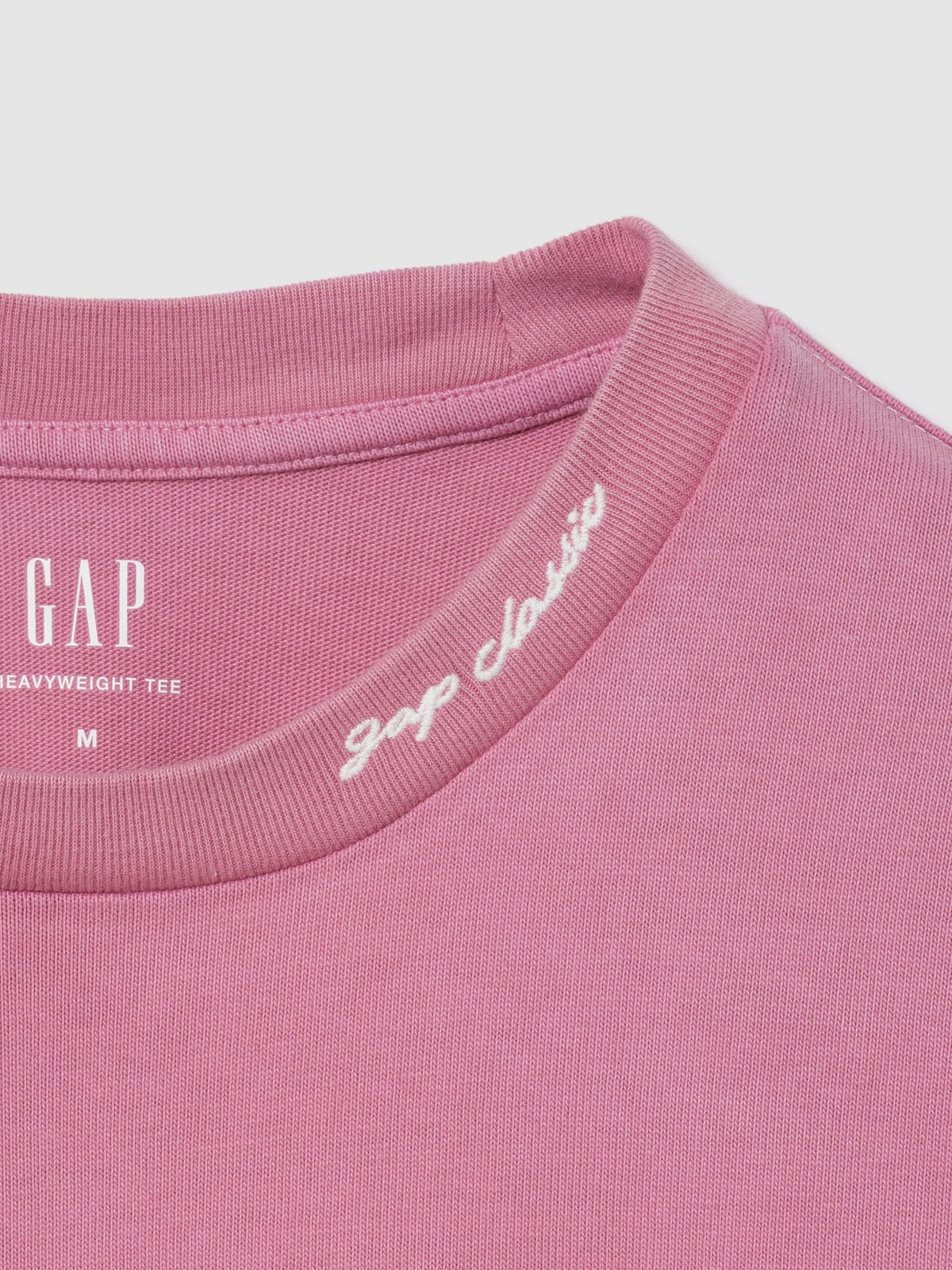 Pembe Heavyweight Gap Logo Relaxed Crop T-shirt