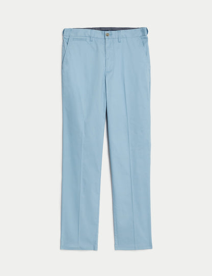 Regular Fit Hafif Dokulu Chino Pantolon