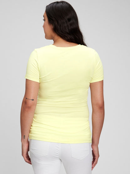 Yeşil Maternity Organik Pamuk Vintage T-shirt