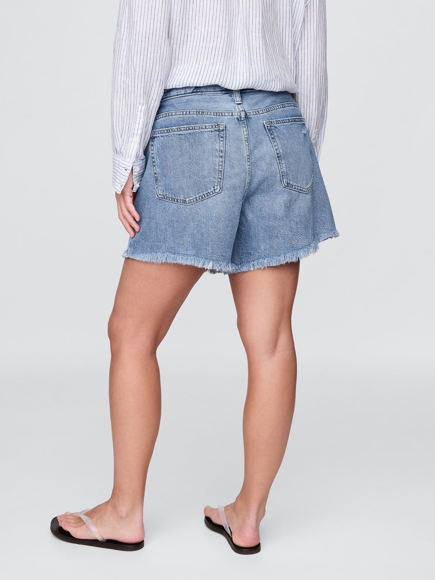 Açık Mavi 4 Mid Rise Ultrasoft Relaxed Şort
