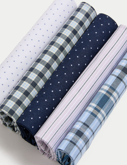 5pk Check Hankies