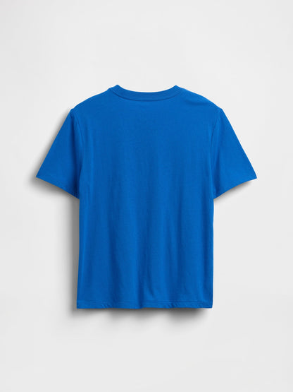 Beyaz Grafik Baskılı T-shirt