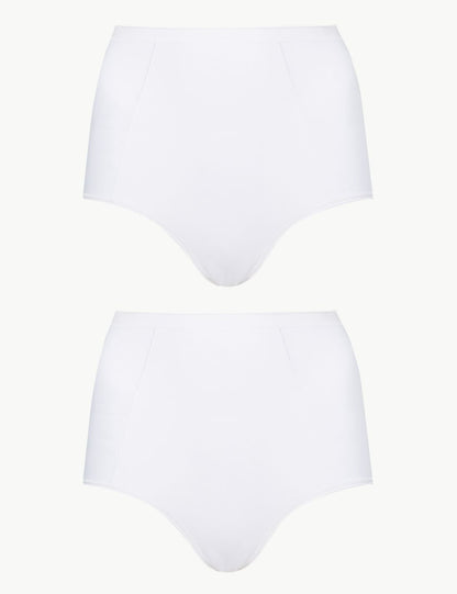 2'li Yüksek Sıkılıkta Full Brief Külot