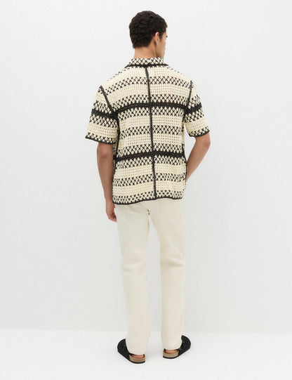 Relaxed Fit Triko Polo Yaka Üst