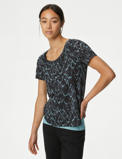 Desenli Yuvarlak Yaka T-shirt Seti