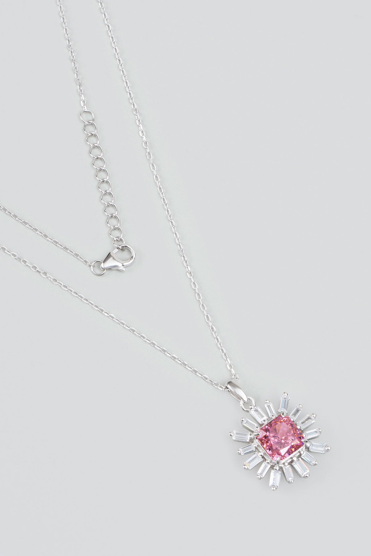 Rüzgar Çiçeği 18 Ayar Beyaz Altın Kaplama 44 Cm Gümüş Kolye 5106040399