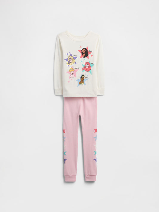 Beyaz Gap × Disney Princess 100% Organik Pamuk Pijama Takımı
