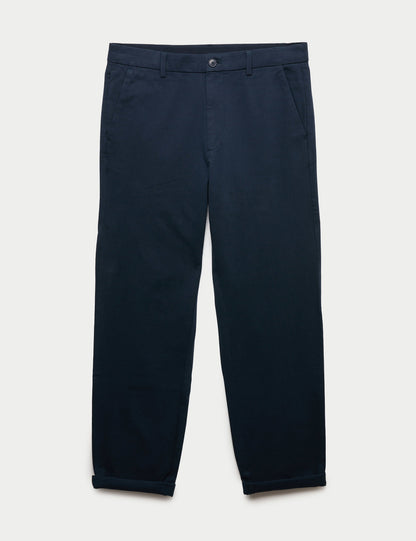 Regular Fit Esnek Belli Streç Chino Pantolon