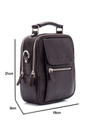 Erkek Kahverengi Deri Postacı Çantası