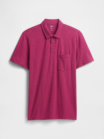 Koyu Pembe Cepli Polo T-shirt