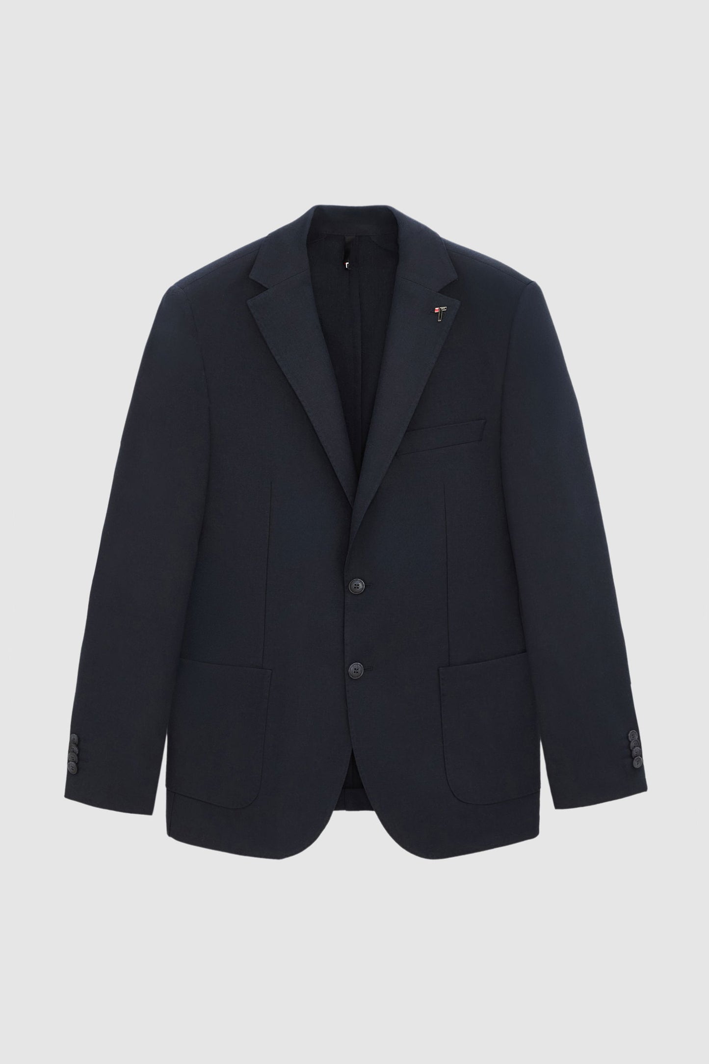 Tween Slim Fit Lacivert Diyogonal Kumaş Ceket