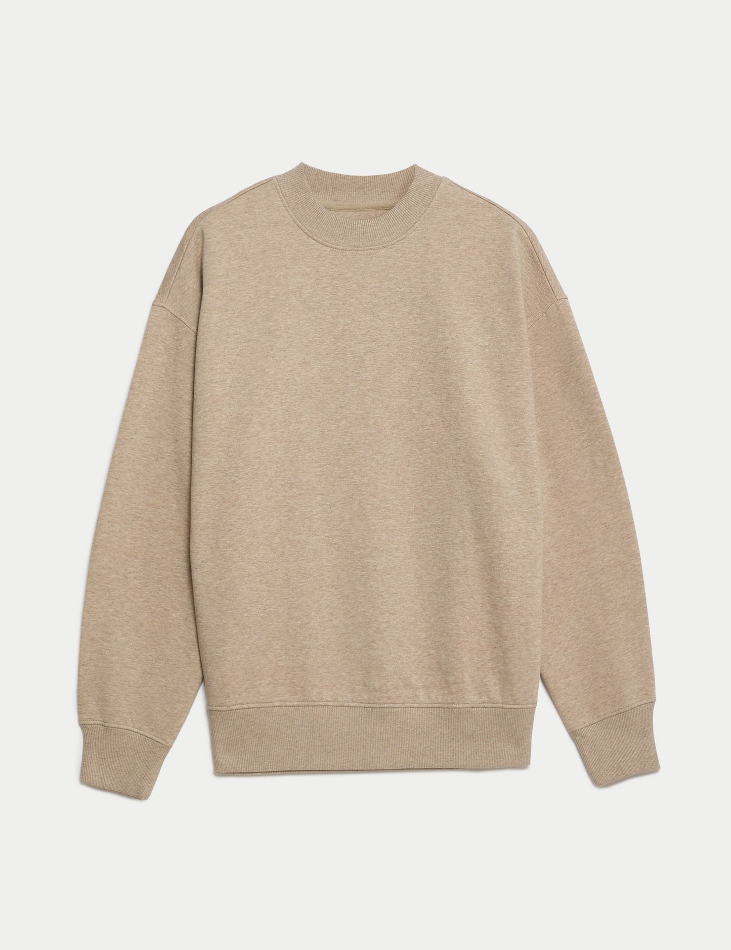 Saf Pamuklu Relaxed Fit Sweatshirt