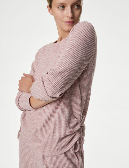 Regular Fit Waffle Pijama Üstü