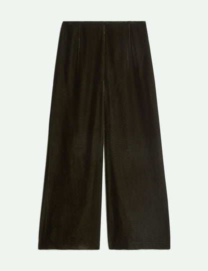 Kadife Wide Leg Pantolon