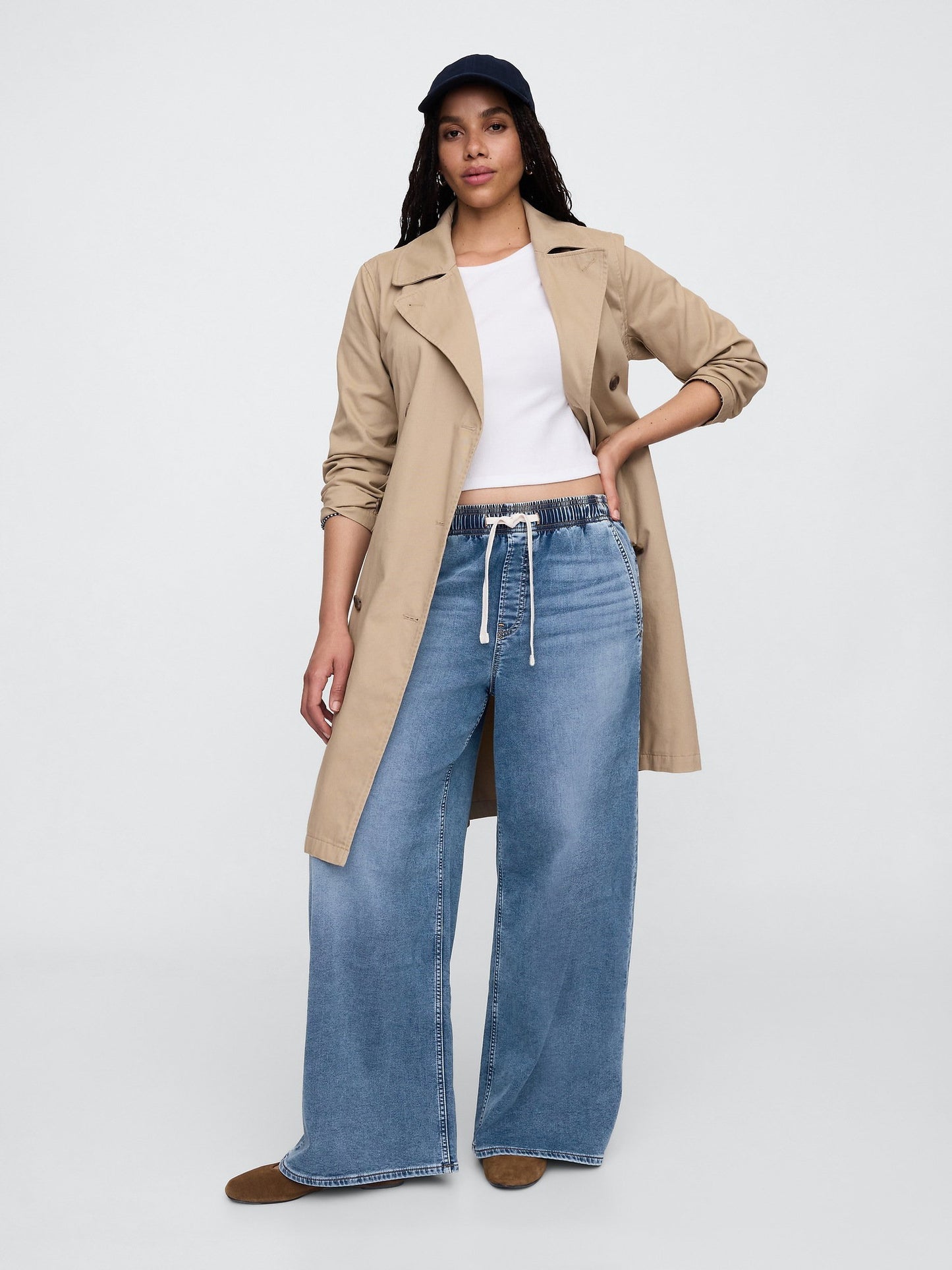 Mavi High Rise Baggy Jean Pantolon