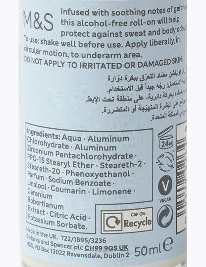 Geranium Roll-on Deodorant 50 Ml