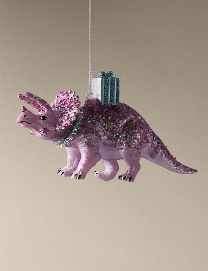 Dinozor Cam Yılbaşı Ağacı Süsü