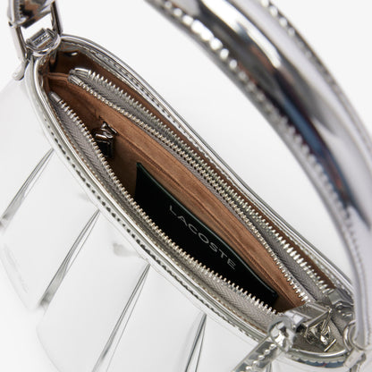 Lacoste Fw25 Runway Small Lenglen Kadın Gri Omuz Çantası