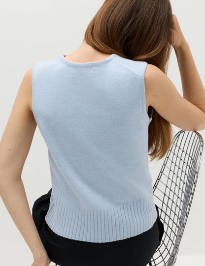 Air-yarn Bisiklet Yaka Örme Süveter