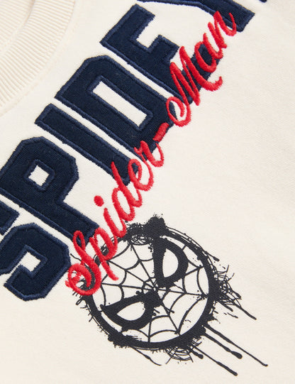 Pamuk Karışımlı Spider-man:trade_mark: Sweatshirt (2–8 Yaş)