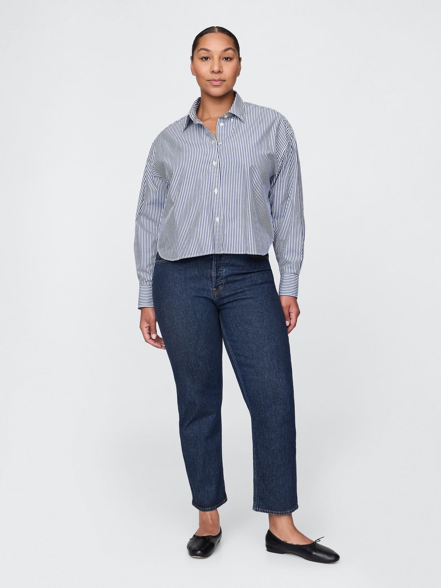 Mavi High Rise Cheeky Straight Washwell Jean Washwell