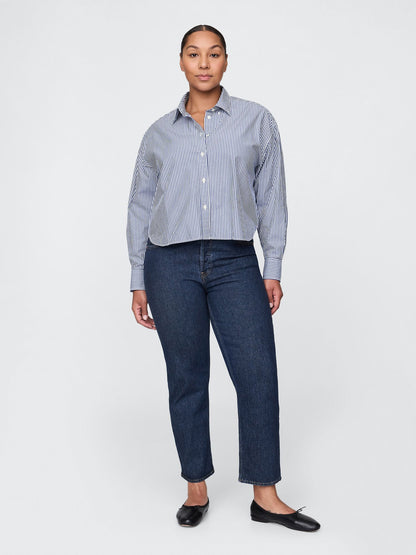 Mavi High Rise Cheeky Straight Washwell Jean Washwell