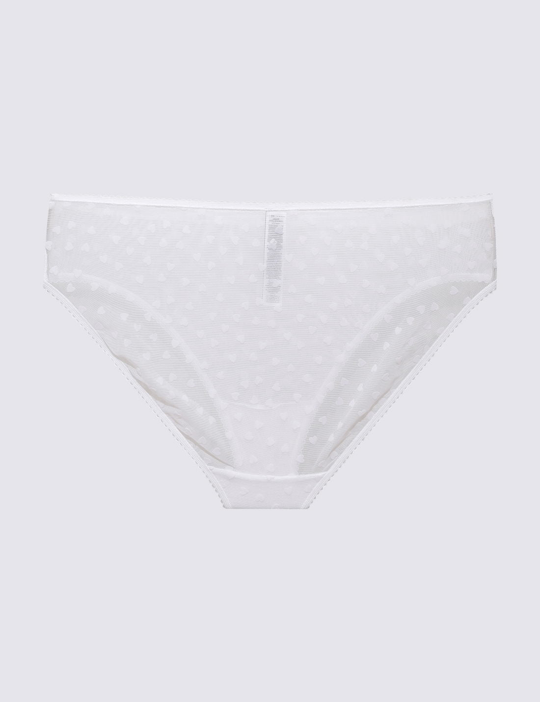 Kalp Detaylı High Leg Külot