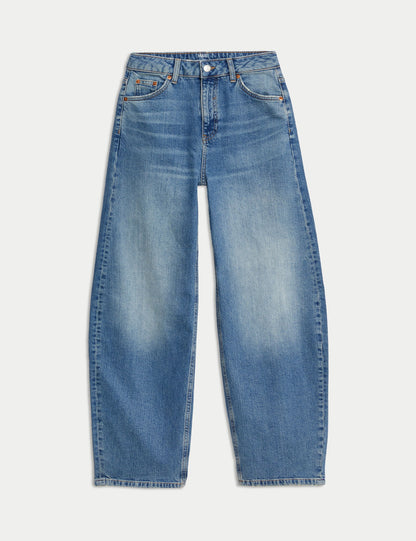 Mid Rise Rahat Kalıp Horseshoe Jean