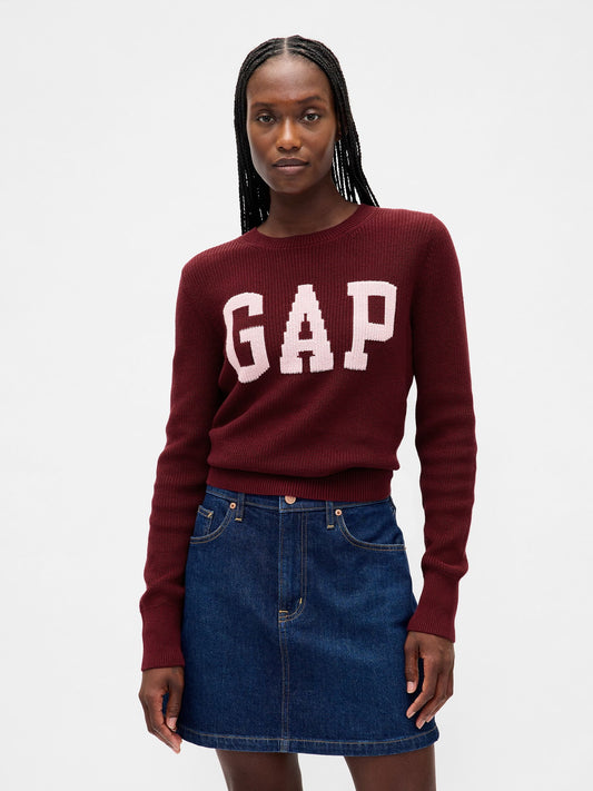 Bordo Gap Logo Intarsia Kazak