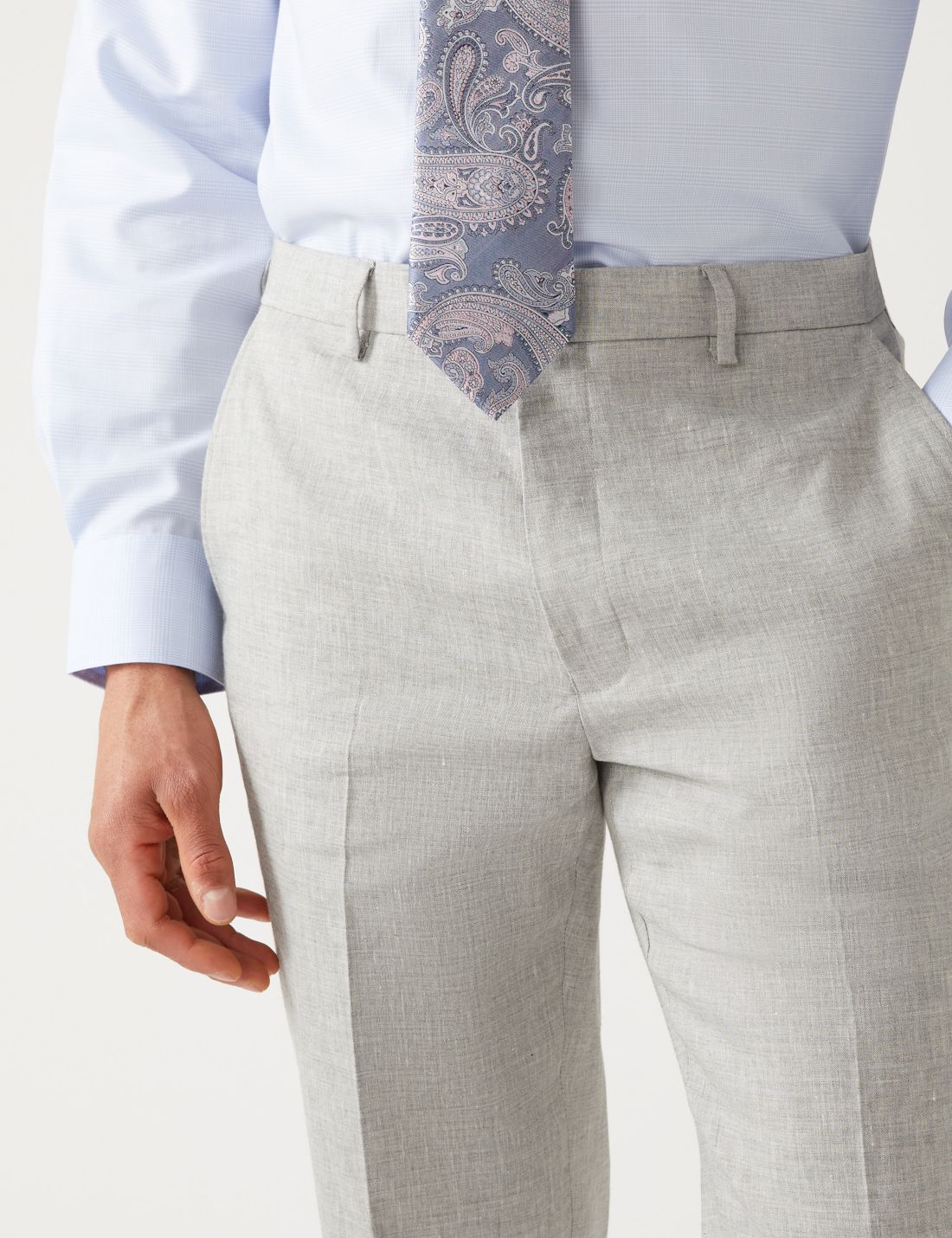Tailored Fit Italian Linen Miracle™ Pantolon