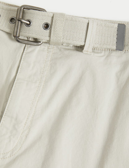 Loose Fit Kemerli Kargo Pantolon