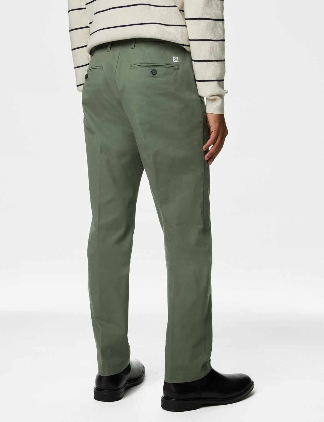 Regular Fit Hafif Dokulu Chino Pantolon