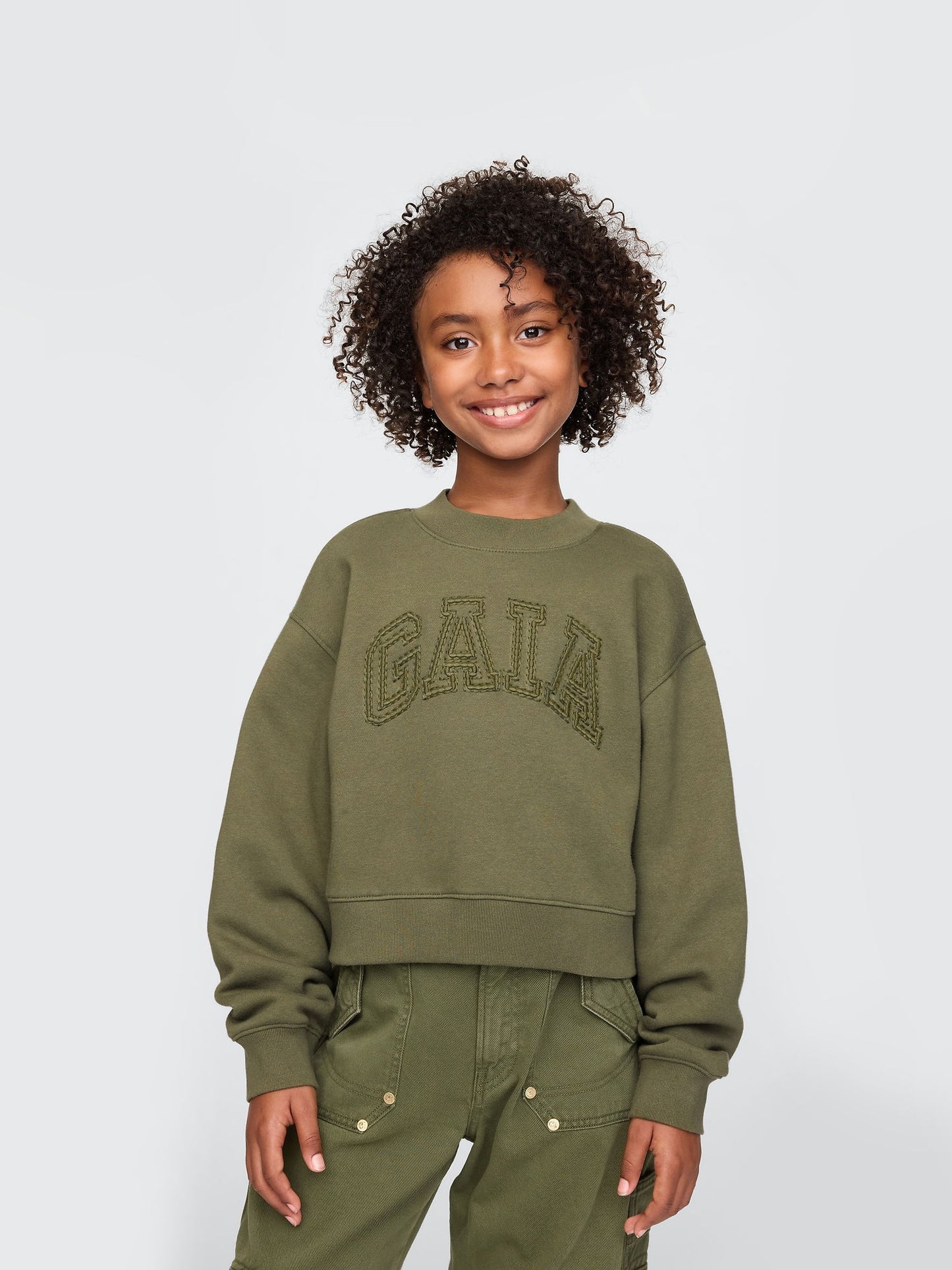 Haki Gap × Cult Gaia Vintage Soft Logo Sweatshirt