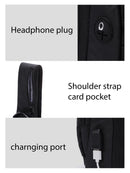 D-pack Erkek Siyah Teknolojik Kumaş Çapraz Çanta