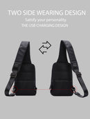 D-pack Erkek Siyah Teknolojik Kumaş Çapraz Çanta