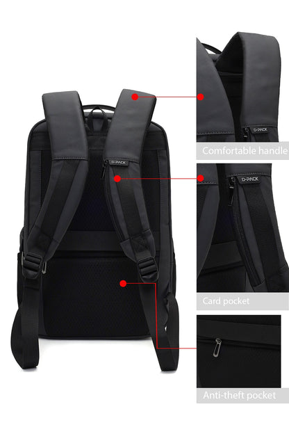 D-pack Unisex Gri Teknolojik Kumaş Hardcase Sırt Çantası