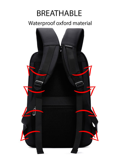 D-pack Erkek Siyah Teknolojik Kumaş Hardcase Sırt Çantası